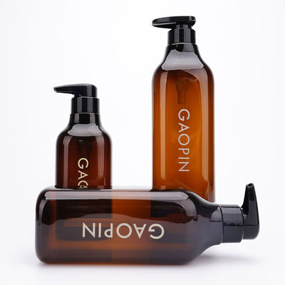 Bursztynowe 500 ml kwadratowe puste butelki po szamponie i odżywce 300 ml 600 ml 1000 ml