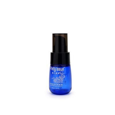 Recyklingowa pusta plastikowa butelka z pompką do pielęgnacji skóry 30 ml 120 ml w kolorze niebieskim