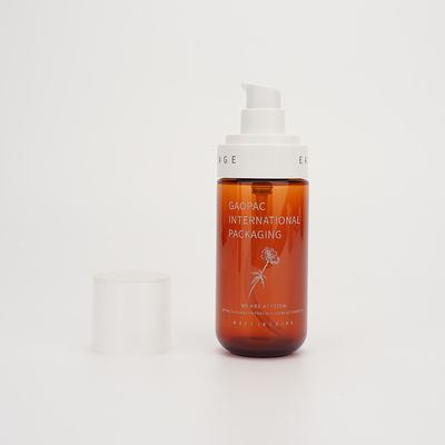 80ml 100ml Pump Amber Lotion Butelki Plastikowe opakowania kosmetyczne