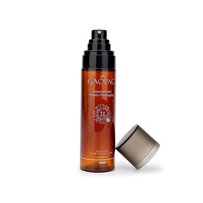 Tonik do pielęgnacji skóry twarzy 80ml 90ml 120ml PET Bursztynowy plastikowy spray Plastikowa butelka z balsamem