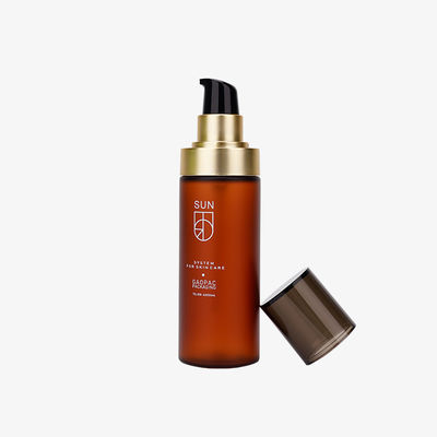 Amber PET Plastic Jar Press Pump 100 ml Butelka Kosmetyczna plastikowa butelka na balsam