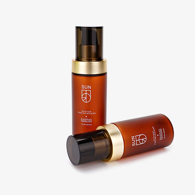 Amber PET Plastic Jar Press Pump 100 ml Butelka Kosmetyczna plastikowa butelka na balsam