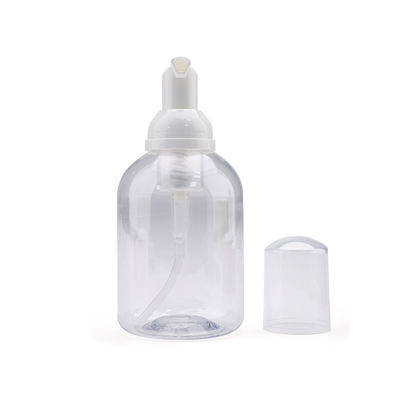 Kosmetyczna 200 ml plastikowa butelka z pompką piankową Okrągły PET OEM zaakceptowany