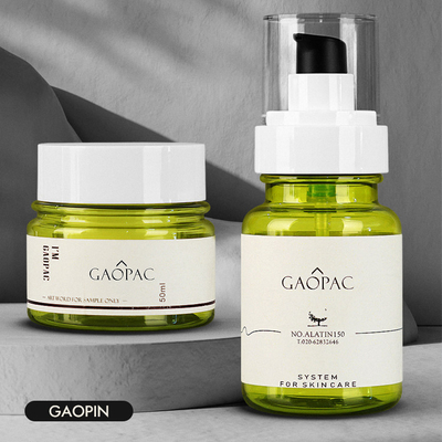 40 ml 50 ml 130 ml Zielona plastikowa butelka z balsamem Luksusowy zestaw do pakowania kosmetyków