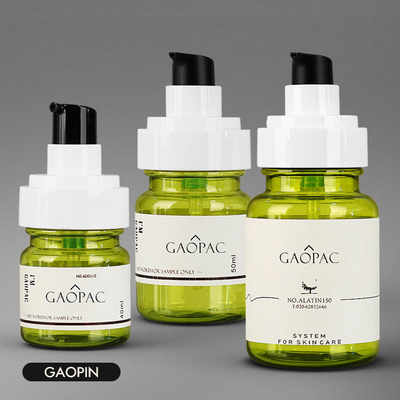40 ml 50 ml 130 ml Zielona plastikowa butelka z balsamem Luksusowy zestaw do pakowania kosmetyków