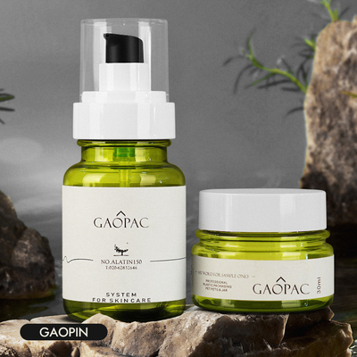 40 ml 50 ml 130 ml Zielona plastikowa butelka z balsamem Luksusowy zestaw do pakowania kosmetyków