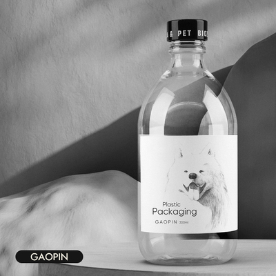 300 ml plastikowa pusta butelka do płukania jamy ustnej Odżywka do leków o szerokości 66,46 mm